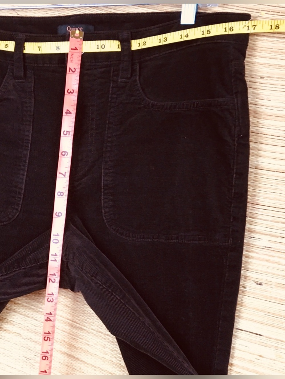 Quince Organic Stretch Corduroy Flare Pants In Espresso Size 10 - Picture 14 of 14